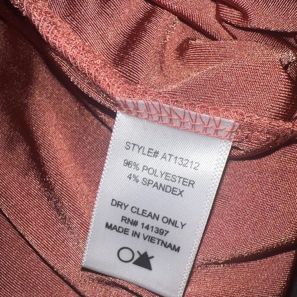 ASTR The Label Size XL Crossover Bodysuit Slinky Rust Color NEW Adjustable Twist - Picture 8 of 9